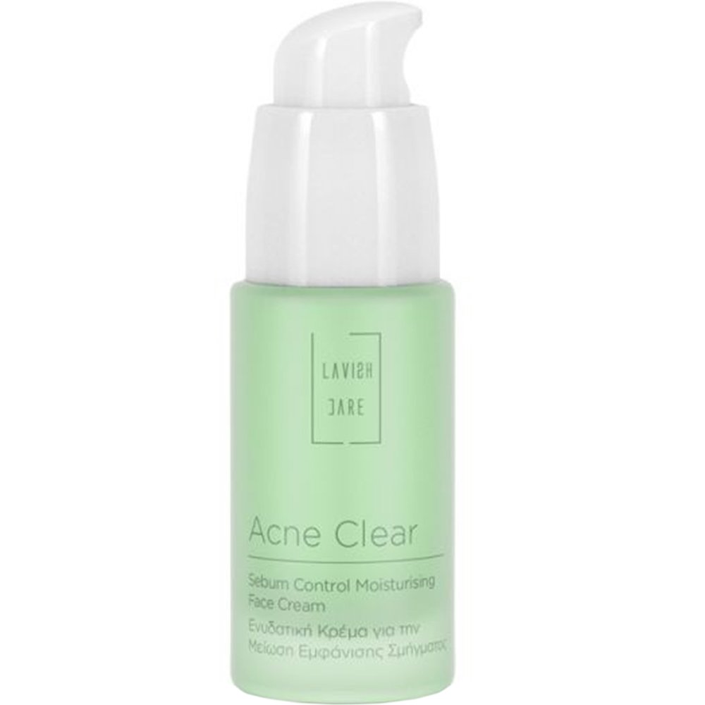 Lavish Care Acne Clear Sebum Control Moisturising Face Cream Ενυδατική Κρέμα Προσώπου για τον Περιορισμό της Εμφάνισης Σμήγματος 30ml