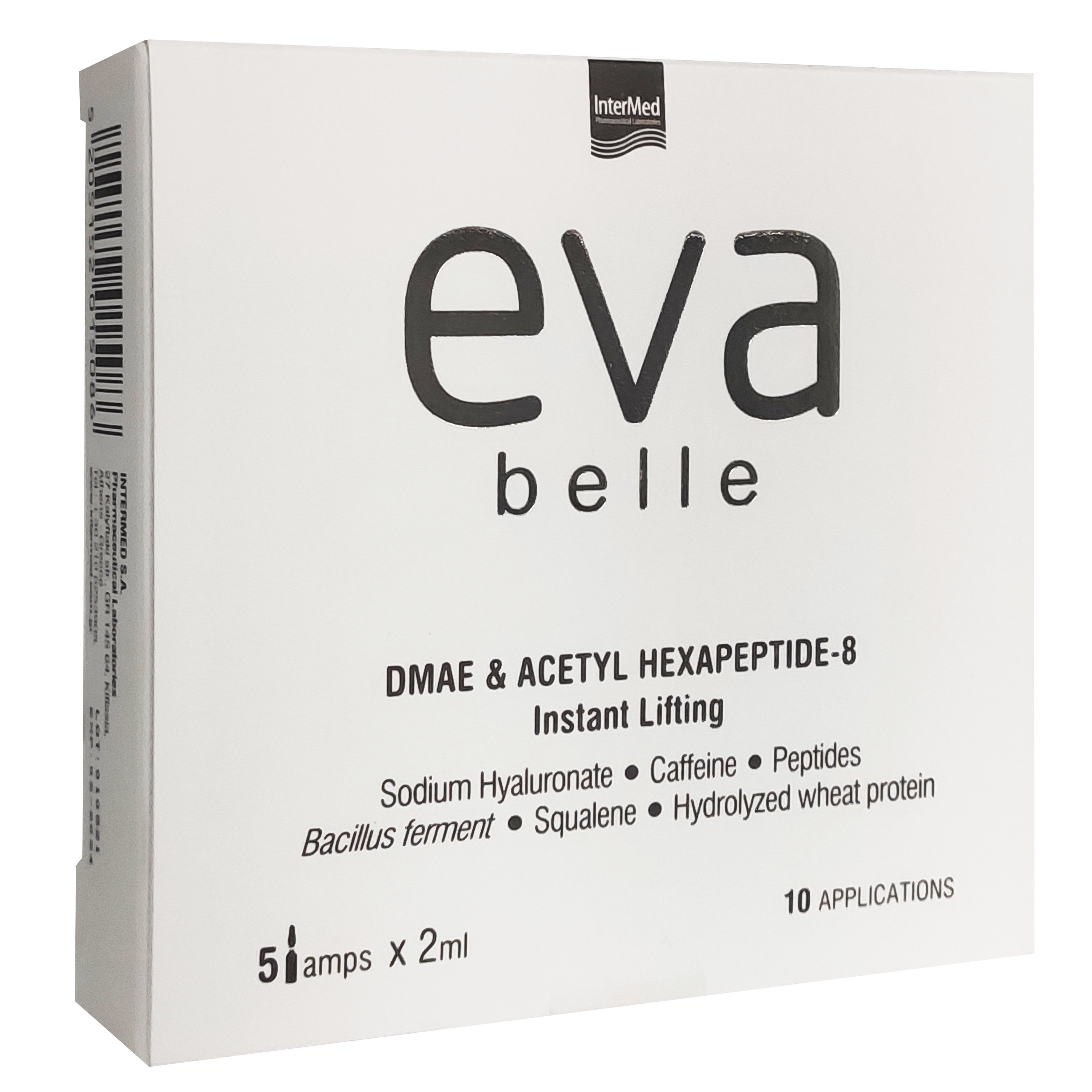 Eva Belle DMAE & Acetyl Hexapeptide-8 Instant Lifting Αμπούλες για Άμεση Σύσφιξη & Αντιρυτιδική Δράση 5 amps x 2ml