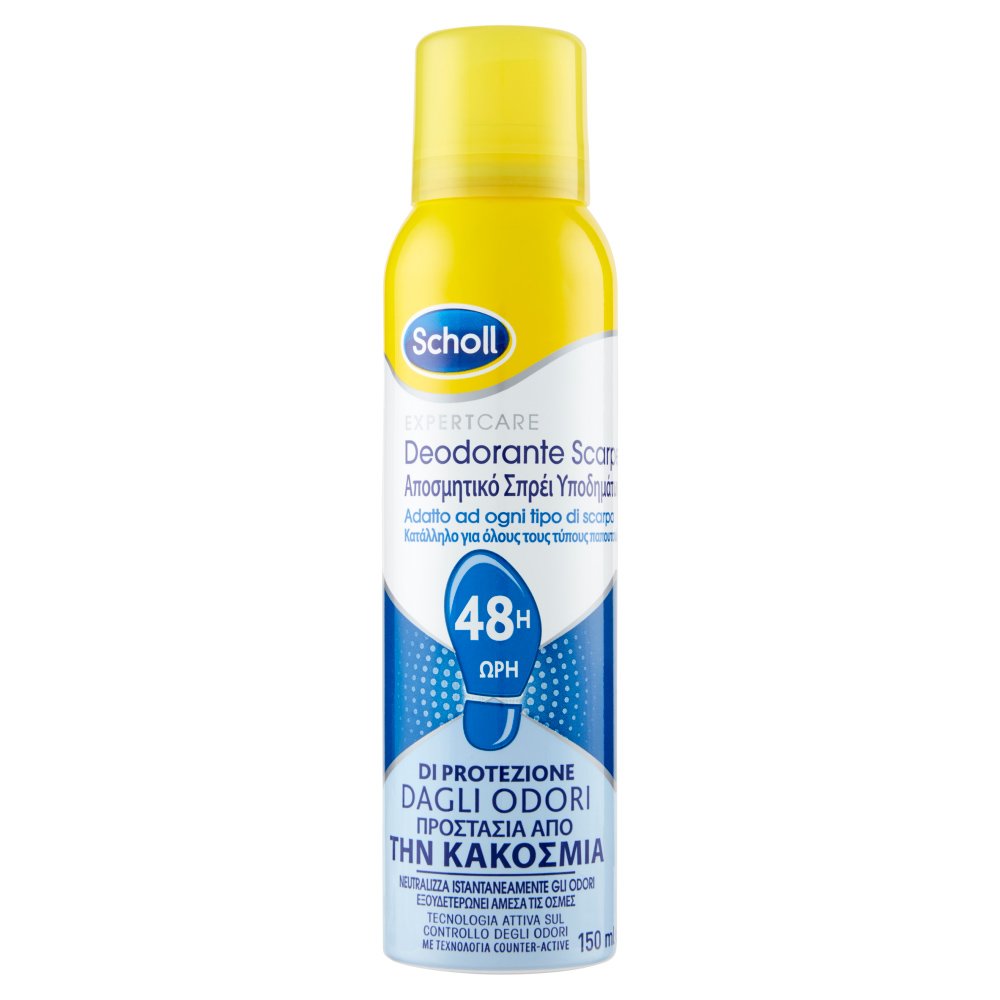Scholl Shoes Deodorant Spray Αποσμητικό Σπρέι Υποδημάτων για Προστασία από την Κακοσμία Έως & 48 Ώρες 150ml