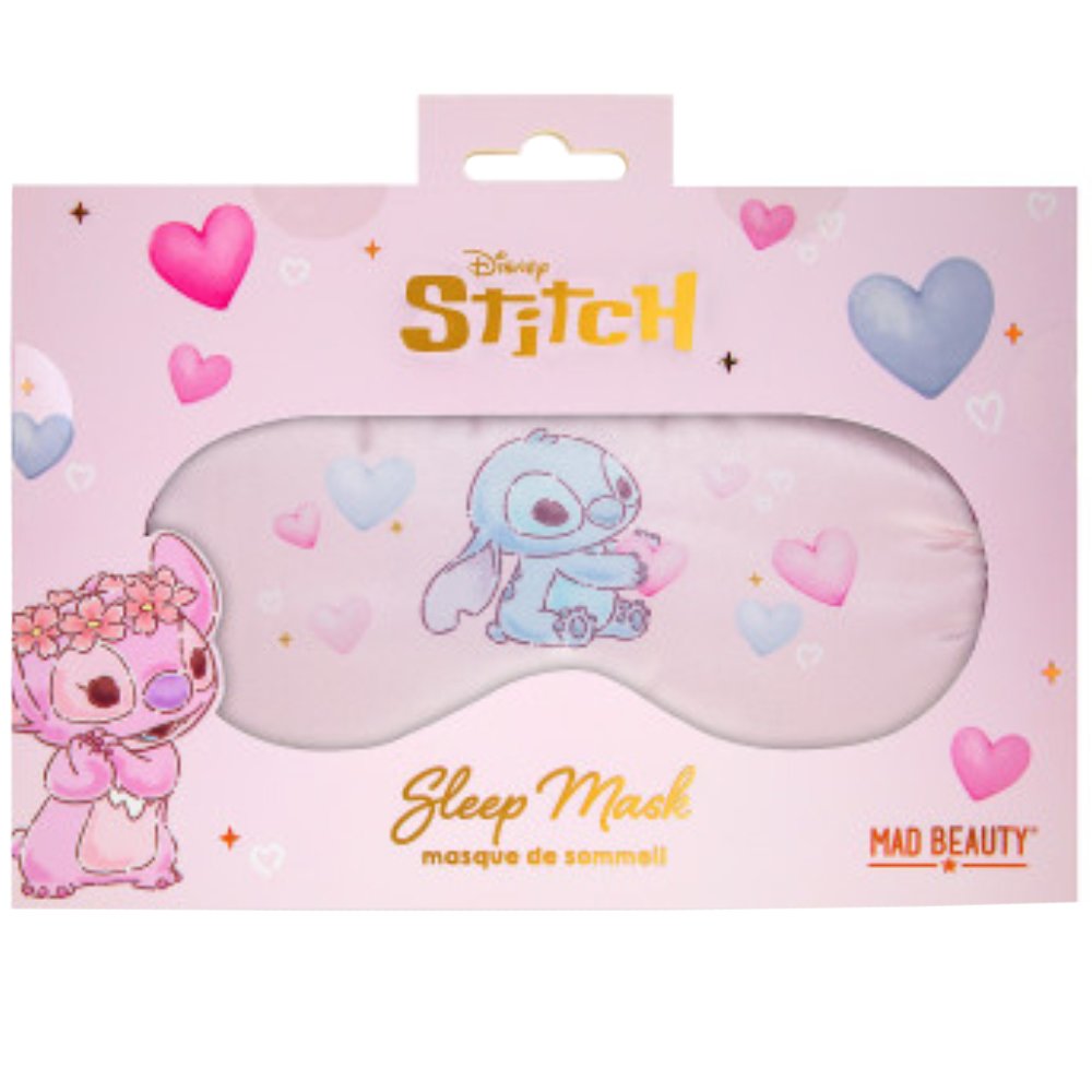 Mad Beauty Stitch Sleep Mask 1 Τεμάχιο - I Heart,Μαλακή Μάσκα Ύπνου Εμπνευσμένη από τον Stitch & Angel