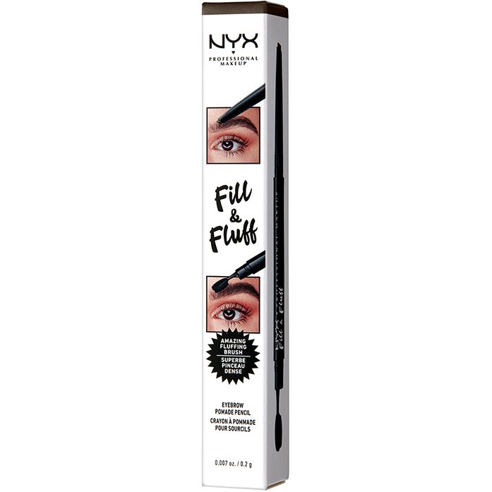 Nyx Professional Makeup Fill & Fluff Eyebrow Pomade Pencil Μολύβι Φρυδιών με Απαλή Μύτη 0,2gr - Espresso