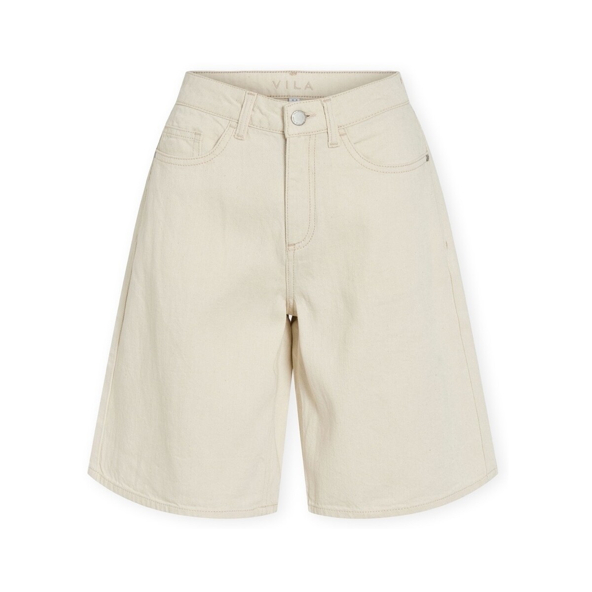 Shorts & Βερμούδες Vila Maj Denim Shorts - Ecru