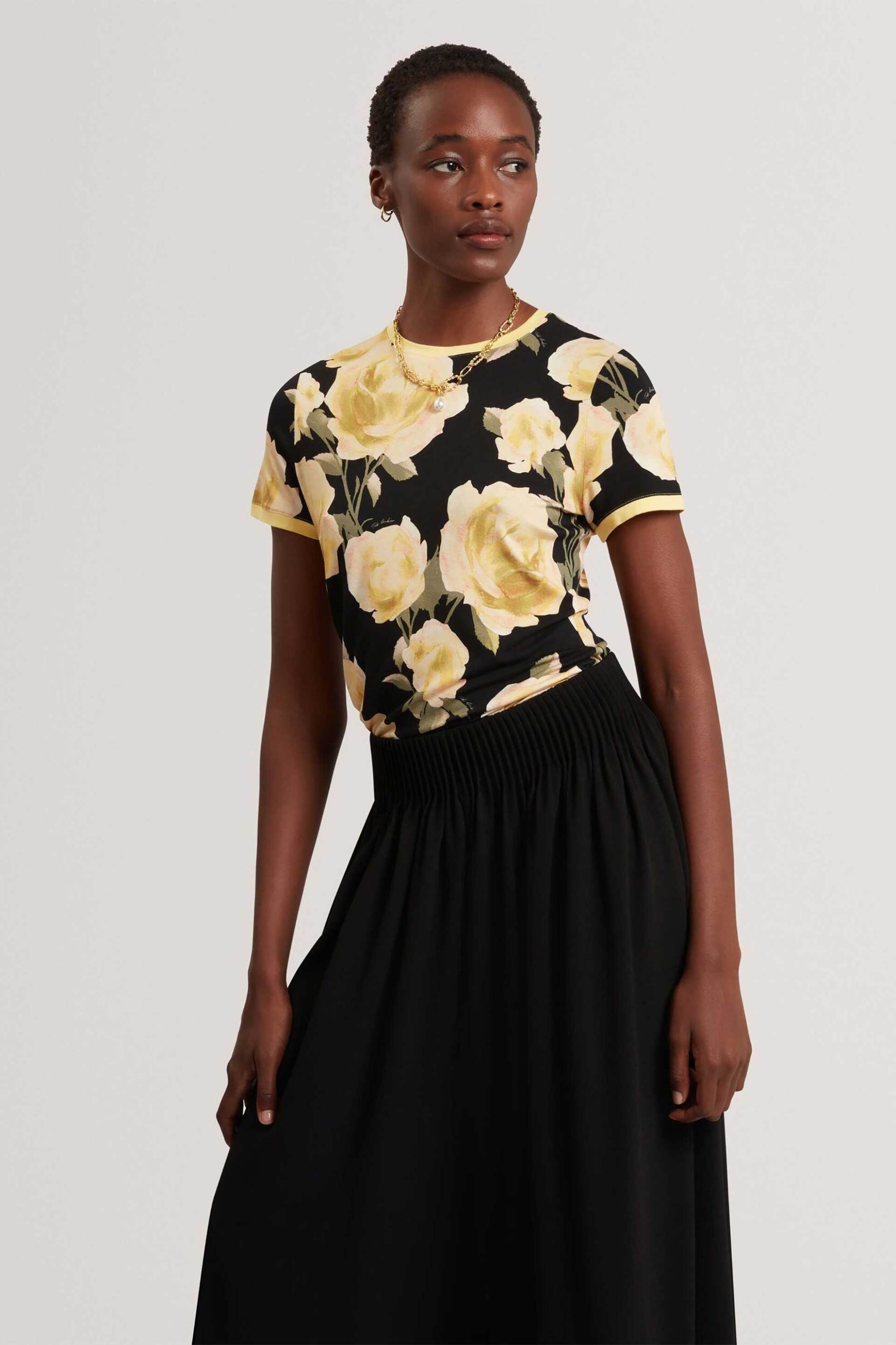 Ted Baker γυναικείο T-shirt με floral print "Thira"