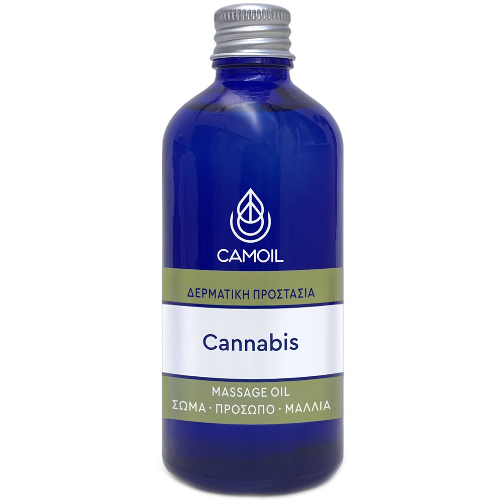Camoil Skin Protective Cannabis Massage Oil Φυτικό Έλαιο Κάνναβης για Μασάζ σε Πρόσωπο - Σώμα - Μαλλιά με Επανορθωτικές Ιδιότητες Κατά των Δερματικών Βλαβών 100ml