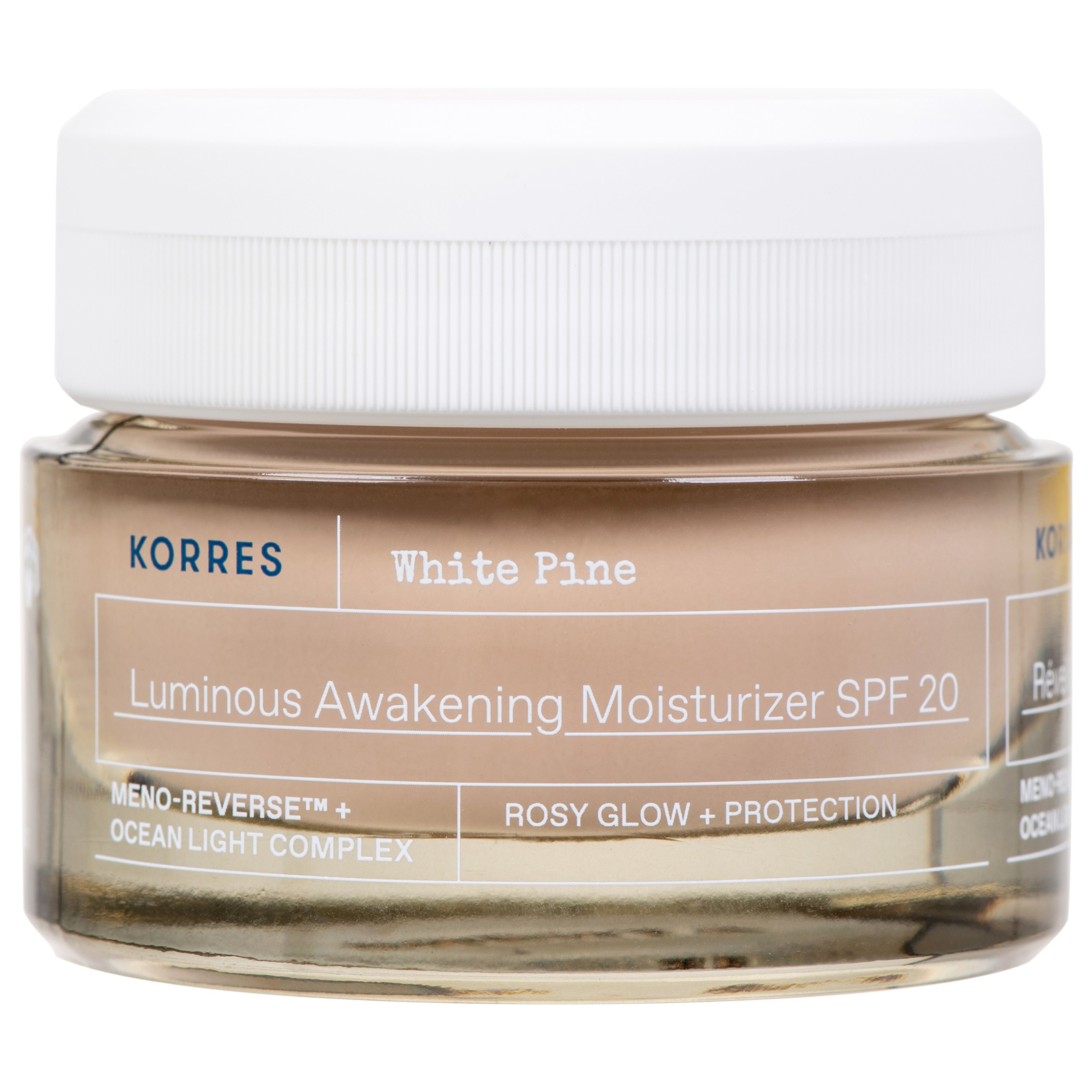 Korres White Pine Luminous Awakening Moisturizer Spf20 Κρέμα Προσώπου Ημέρας Λευκή Πεύκη για Αναζωογόνηση & Λάμψη 40ml