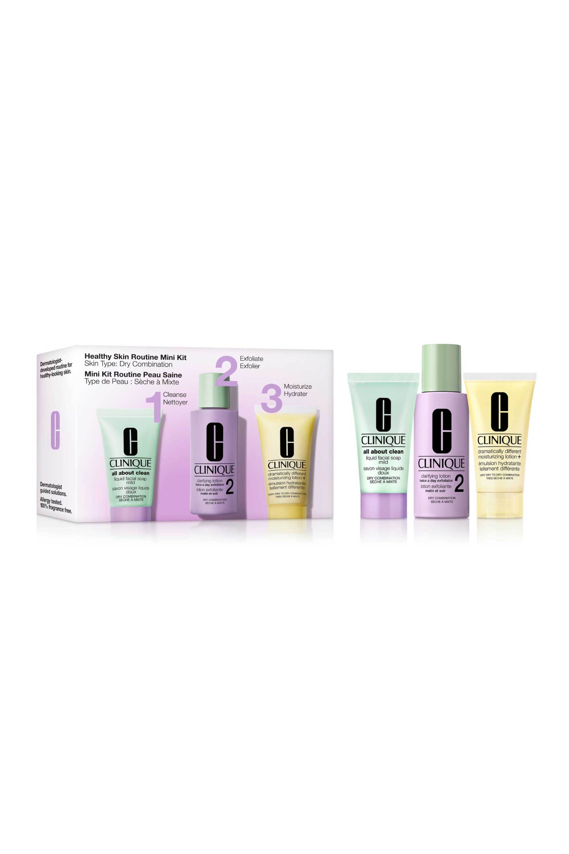 Clinique Healthy Skin Routine: Mini 3-Step Kit For Dry Skin