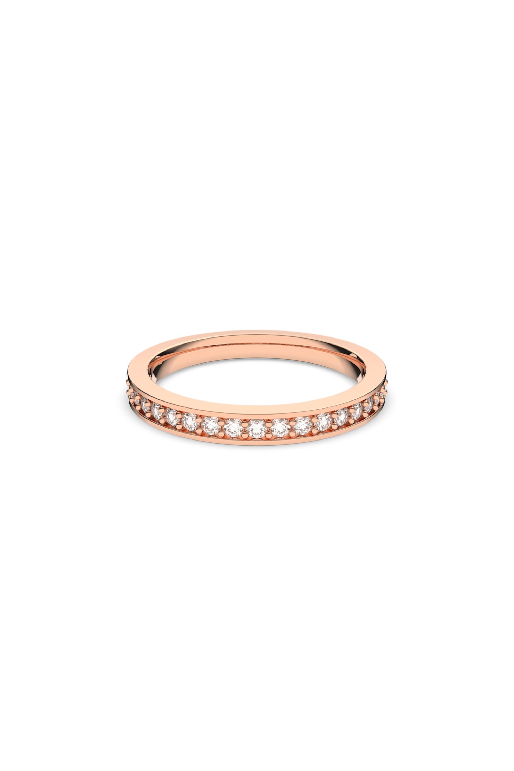 Swarovski Rare Ring White, Rose Gold-Tone Plated (58)