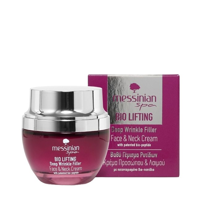 Messinian Spa Bio Lifting Deep Wrinkle Filler Face & Neck Cream Κρέμα Προσώπου & Λαιμού για Βαθύ Γέμισμα Ρυτίδων 50ml