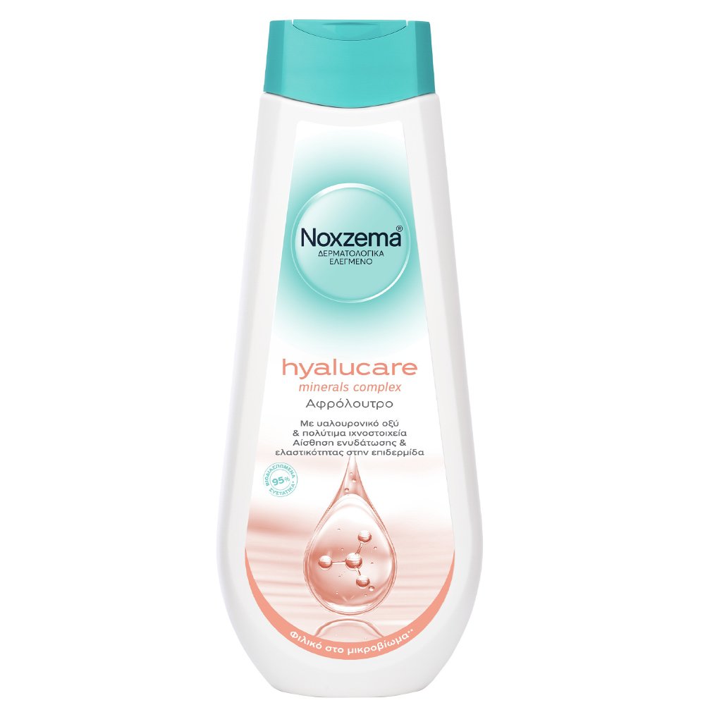 Noxzema Hyalucare Minerals Complex Shower Gel Ενυδατικό Αφρόλουτρο με Υαλουρονικό Οξύ & Πολύτιμα Ιχνοστοιχεία για Αίσθηση Ελαστικότητας στην Επιδερμίδα 750ml