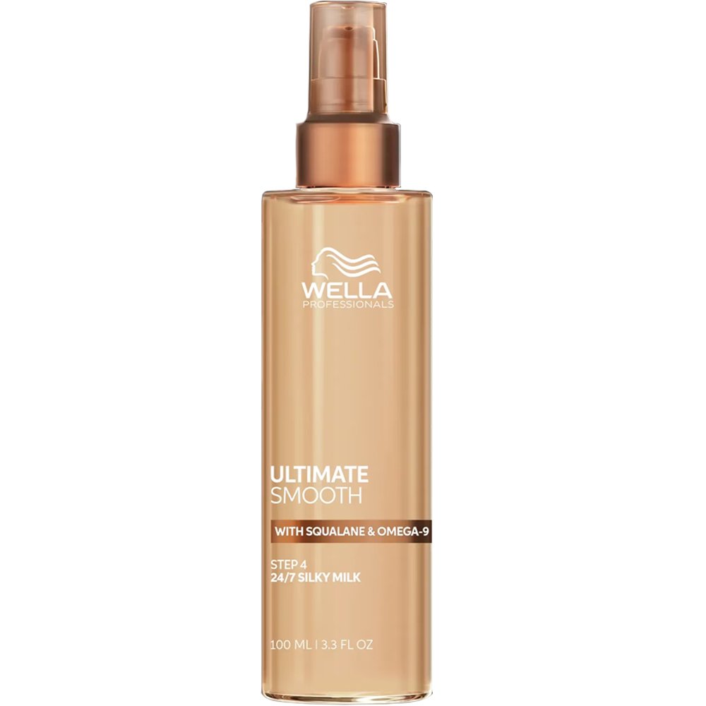 Wella Professionals Ultimate Smooth Step 4 Silky Milk Leave-In Γαλάκτωμα Κατάλλληλο για Λεπτά έως & Κανονικά Μαλλιά που Διατηρεί την Απαλότητα, Ελέγχει το Φριζάρισμα & Προστατεύει από τις UV Ακτίνες & τη Θερμότητα 100ml