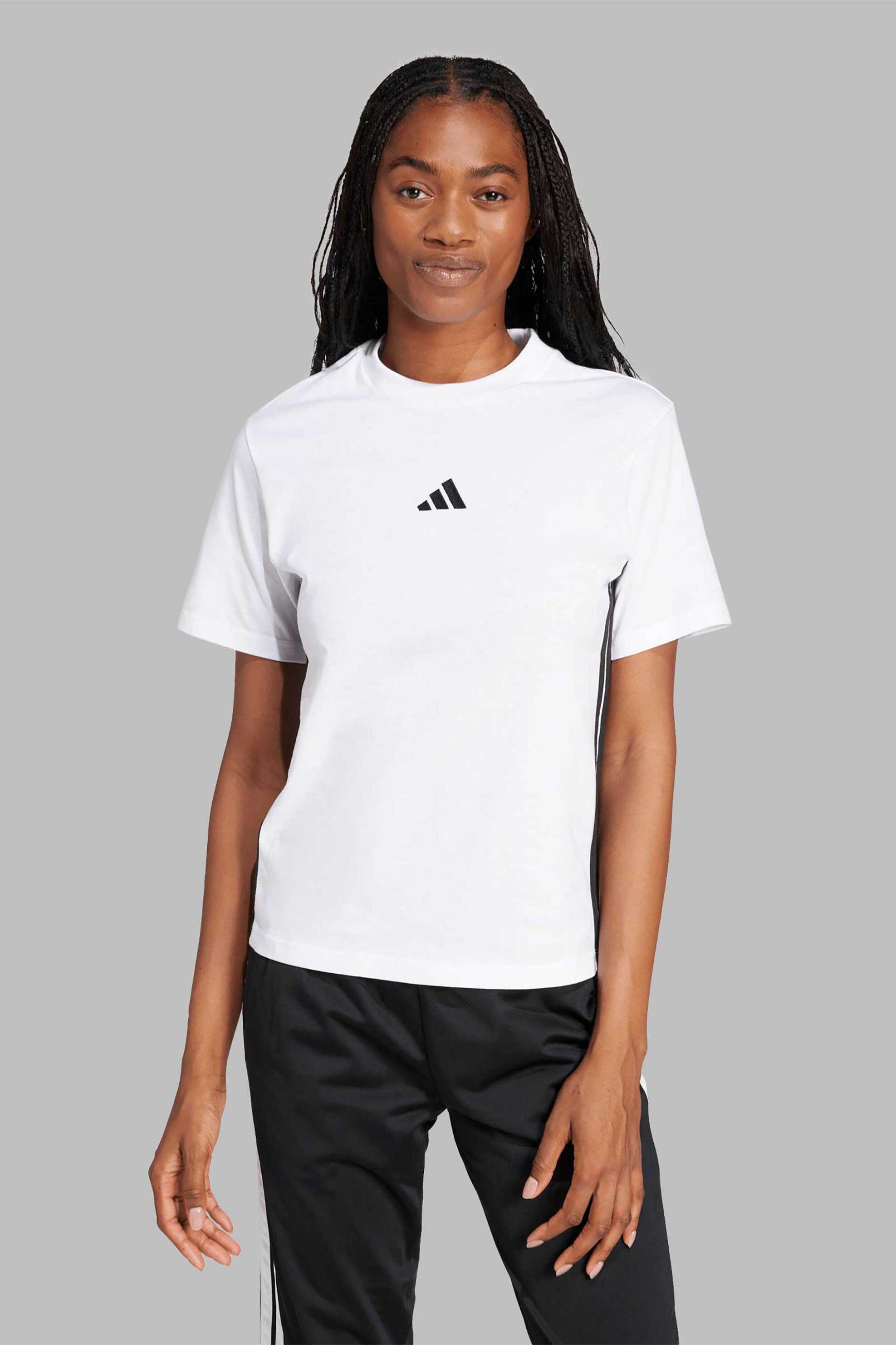Adidas γυναικείο T-shirt Regular Fit "Essentials 3-Stripes"