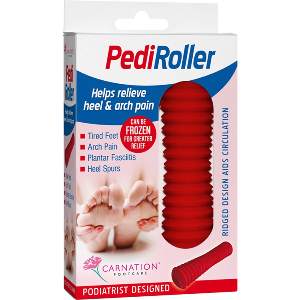Carnation PediRoller Προσφέρει Άμεση Ανακούφιση Από Τους Συνηθισμένους Πόνους Του Πέλματος Του Ποδιού