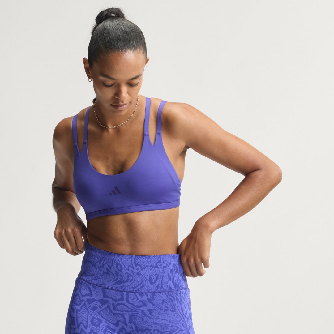 Αθλητικό bra ελαφριάς υποστήριξης Optime Workout Strappy