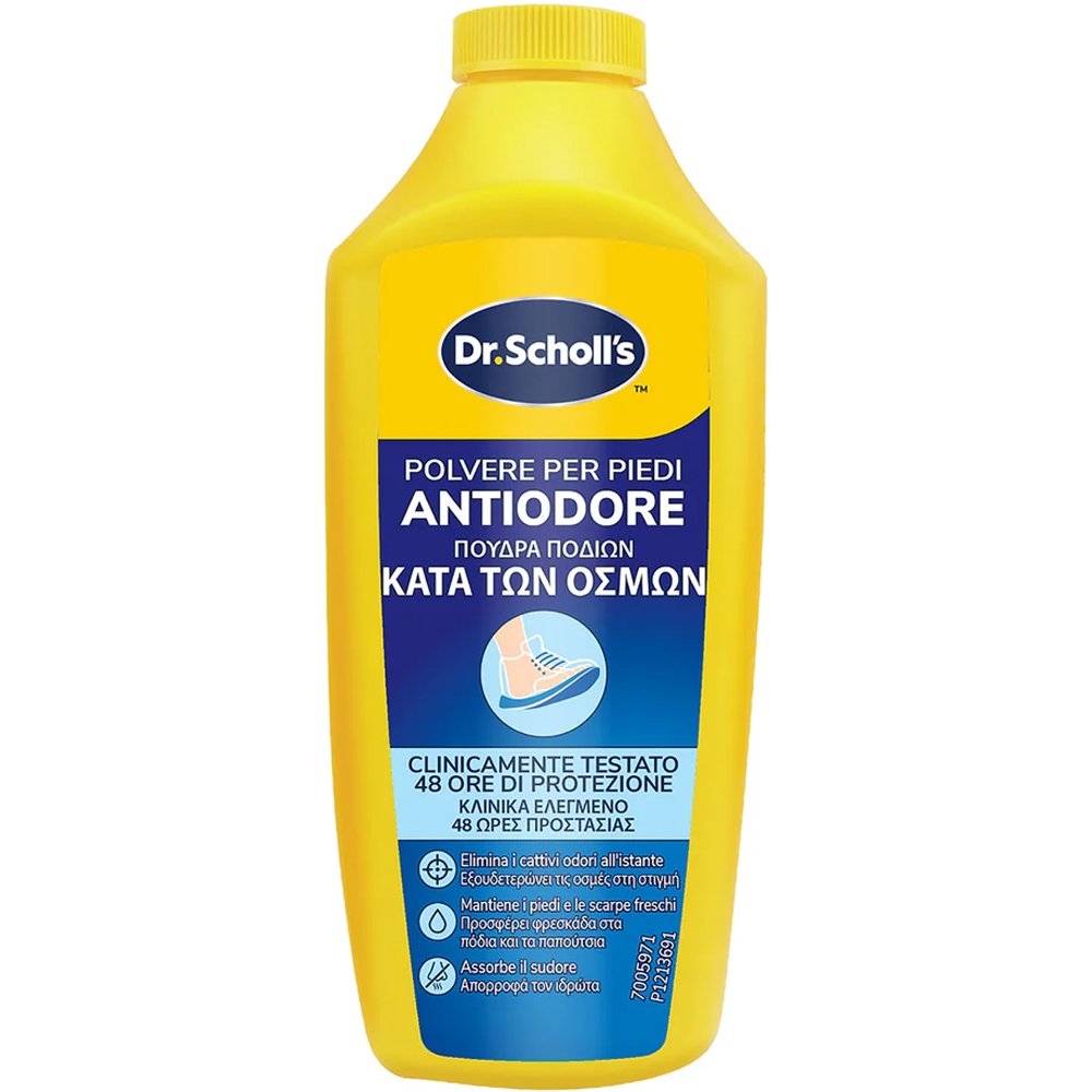 Scholl Anti Odor Foot Powder Πούδρα Ποδιών Κατά των Δυσάρεστων Οσμών 85g