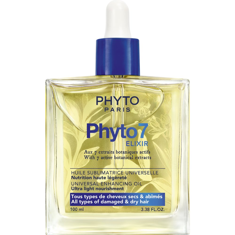 Phyto 7 Elixir Universal Enhansing Oil Ανάλαφρο Έλαιο για Καταστραμμένα & Ξηρά Μαλλιά που Χαρίζει Θρέψη, Απαλότητα & Μεταξένια Υφή Χωρίς να τα Βαραίνει 100ml