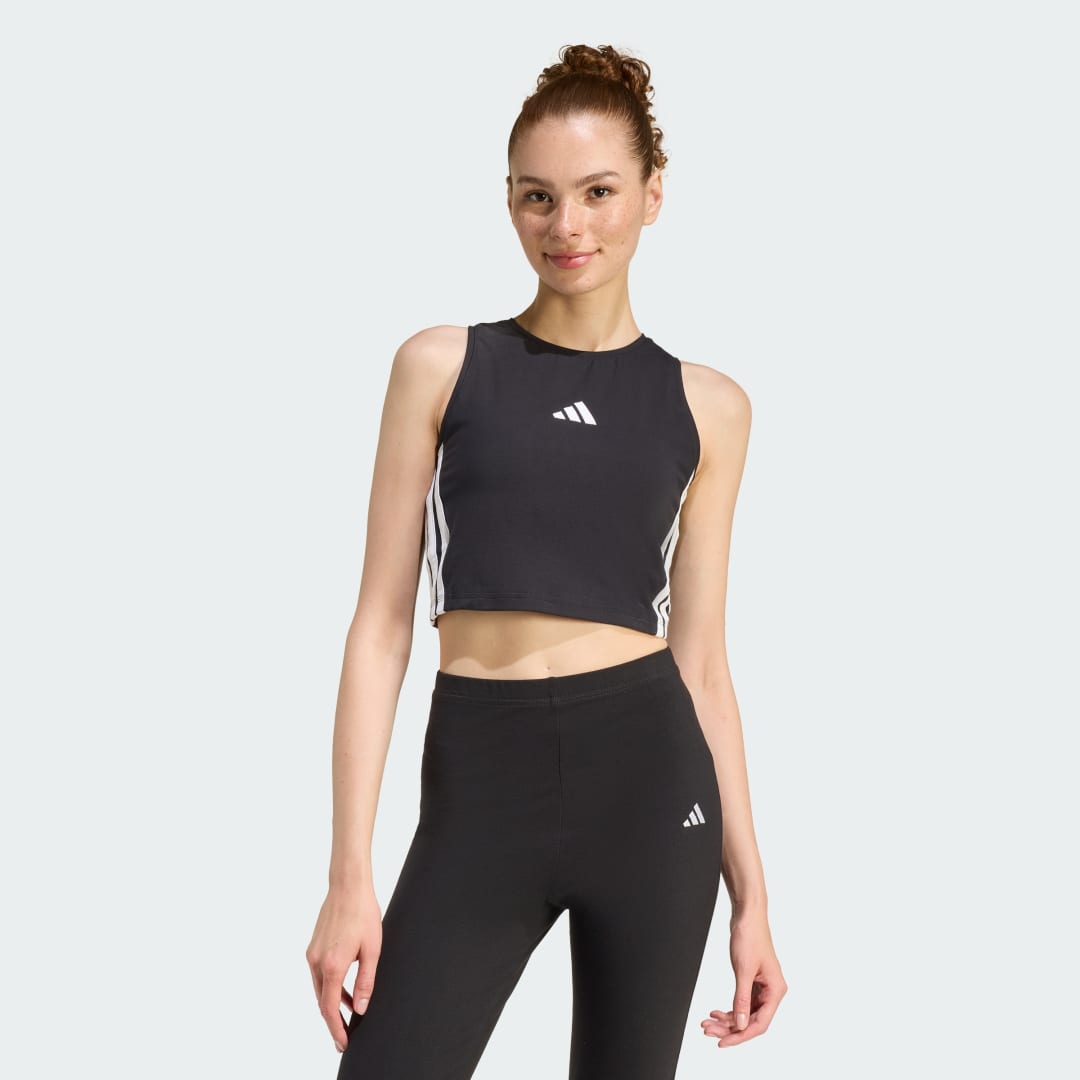 ΑΜΑΝΙΚΗ ΜΠΛΟΥΖΑ ESSENTIALS 3-STRIPES PADDED
