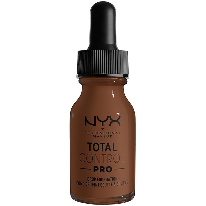 Nyx Professional Makeup Total Control Pro Drop Foundation Δίνει στο Δέρμα Φυσικό Υγιές Φινίρισμα Απαλύνοντας τις Ατέλειες 13ml - Deep Rich
