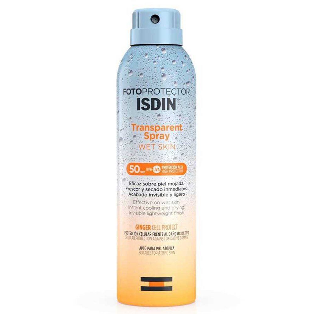 Isdin Photoprotector Transparent Spray Wet Skin Spf50 Διάφανο Αντηλιακό Spray με Υψηλή Προστασία για Χρήση σε Βρεγμένο Δέρμα 250ml
