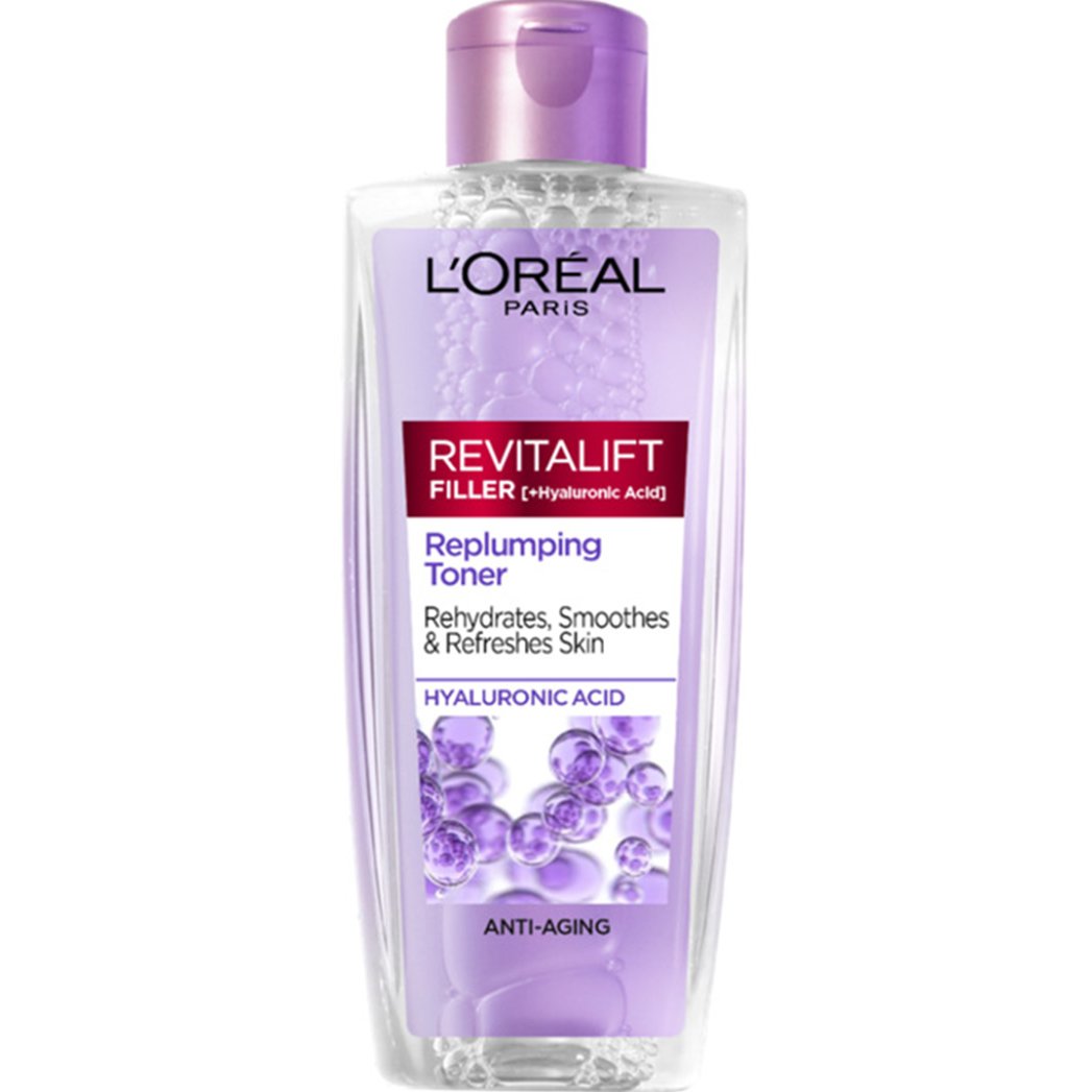 L'Oreal Paris Revitalift Filler Replumping Toner Τονωτική Λοσιόν Προσώπου με Υαλουρονικό Οξύ για Ενυδάτωση της Επιδερμίδας 200ml