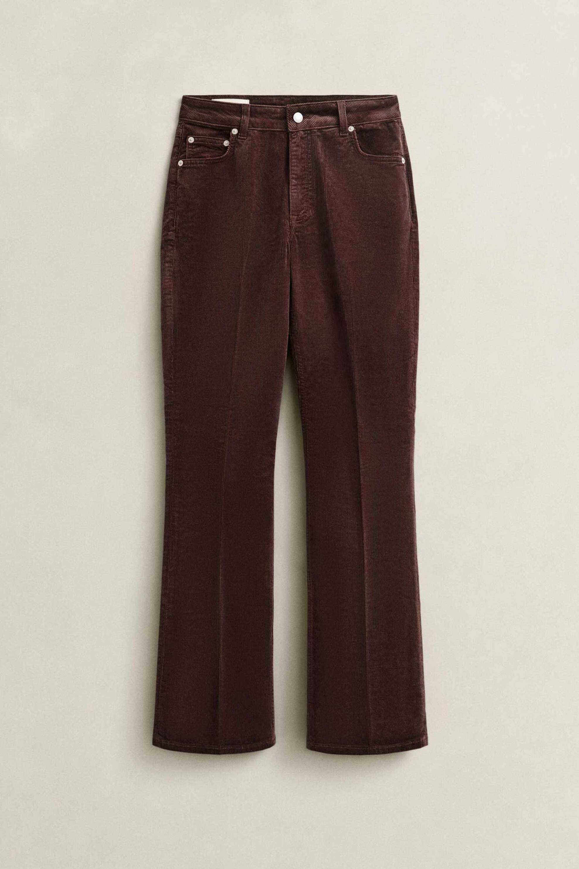 Gant γυναικείο κοτλέ παντελόνι πεντάτσεπο Flared Slim Fit