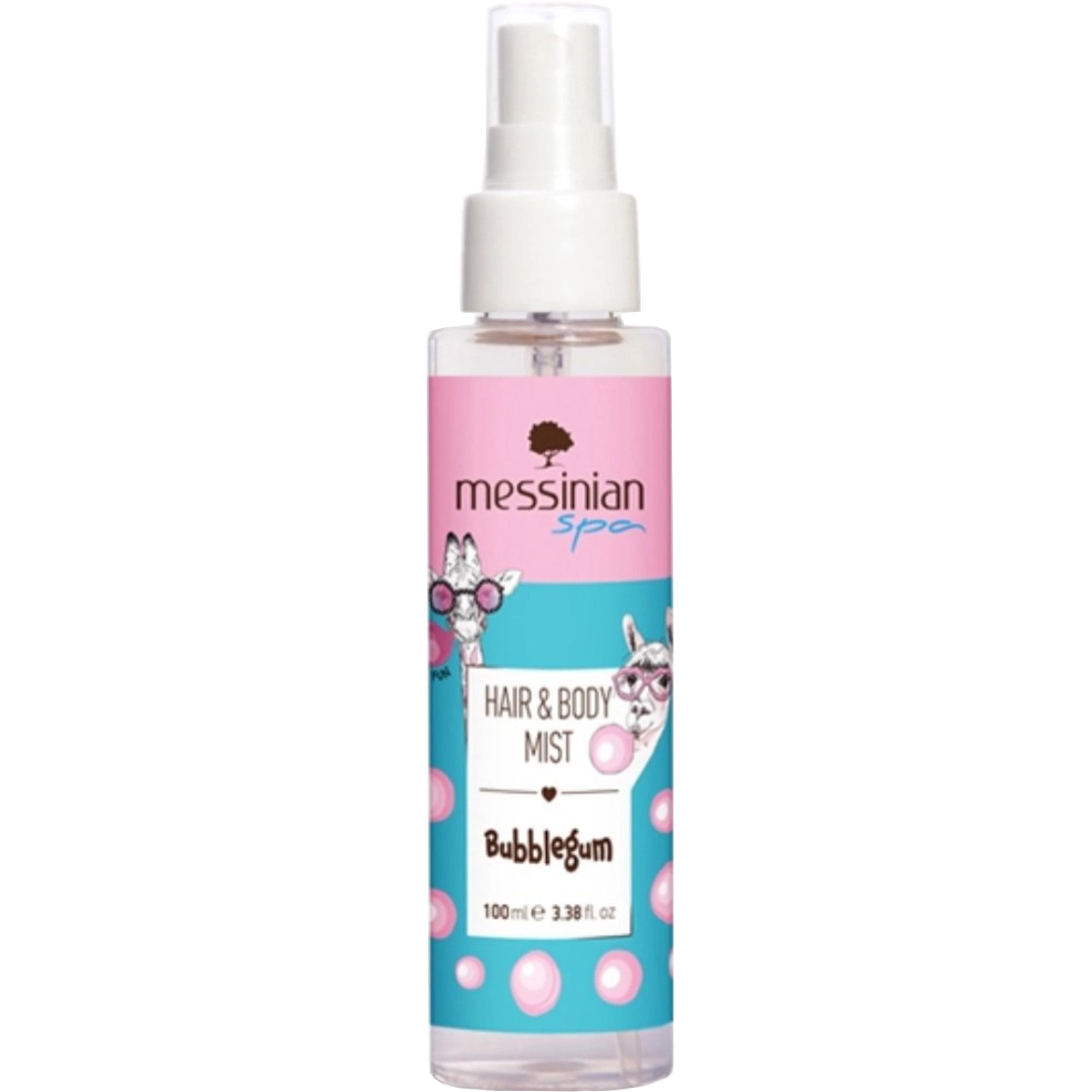 Messinian Spa Bubblegum Hair & Body Mist Ενυδατικό Mist Μαλλιών & Σώματος με Άρωμα Τσιχλόφουσκα 100ml