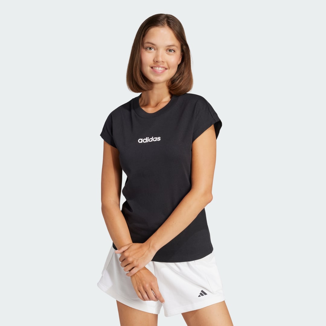 Essentials Linear Cotton Tee