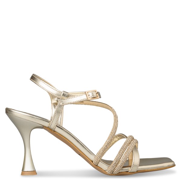 FLARED HEEL SANDALS