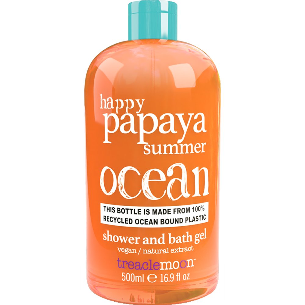 Treaclemoon Papaya Summer Bath & Shower Gel Αναζωογονητικό & Ενυδατικό Αφρόλουτρο Σώματος με Εκχύλισμα Παπάγιας 500ml