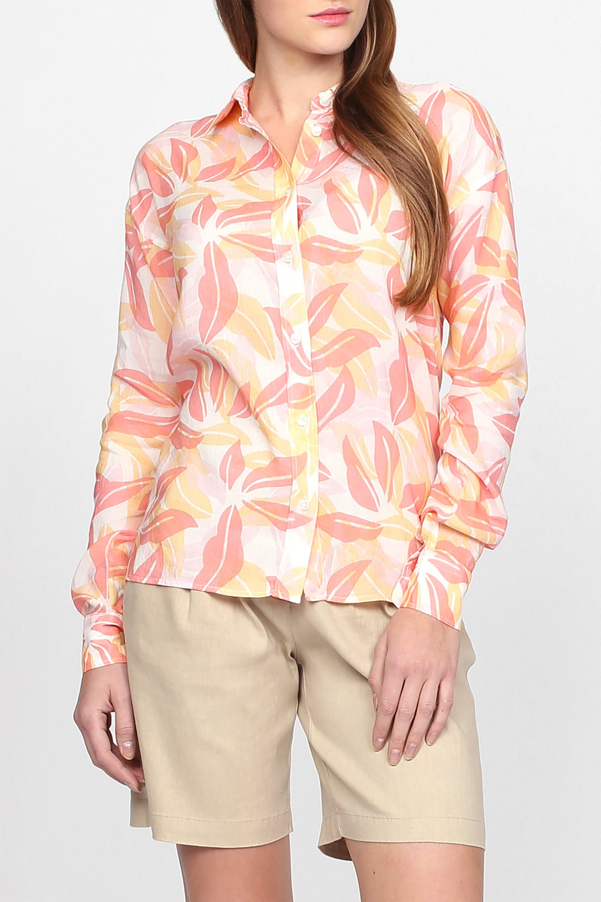 Γυναικείο floral πουκάμισο Air Leaf GANT