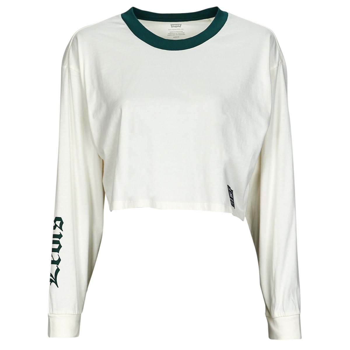 Μπλουζάκια με μακριά μανίκια Levis GRAPHIC LS CROP REESE