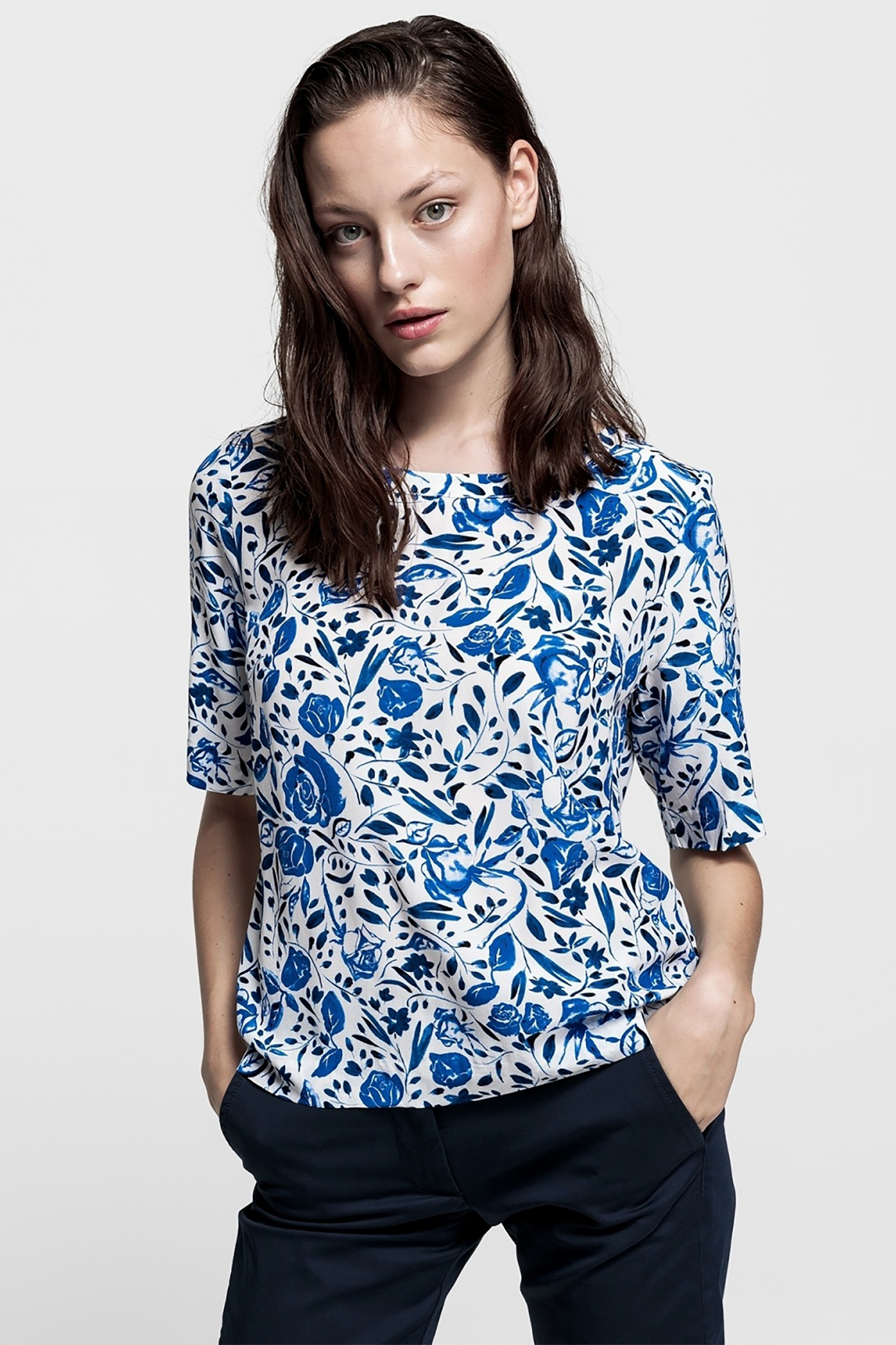 Gant γυναικεία μπλούζα floral μανίκια 3/4 | 36