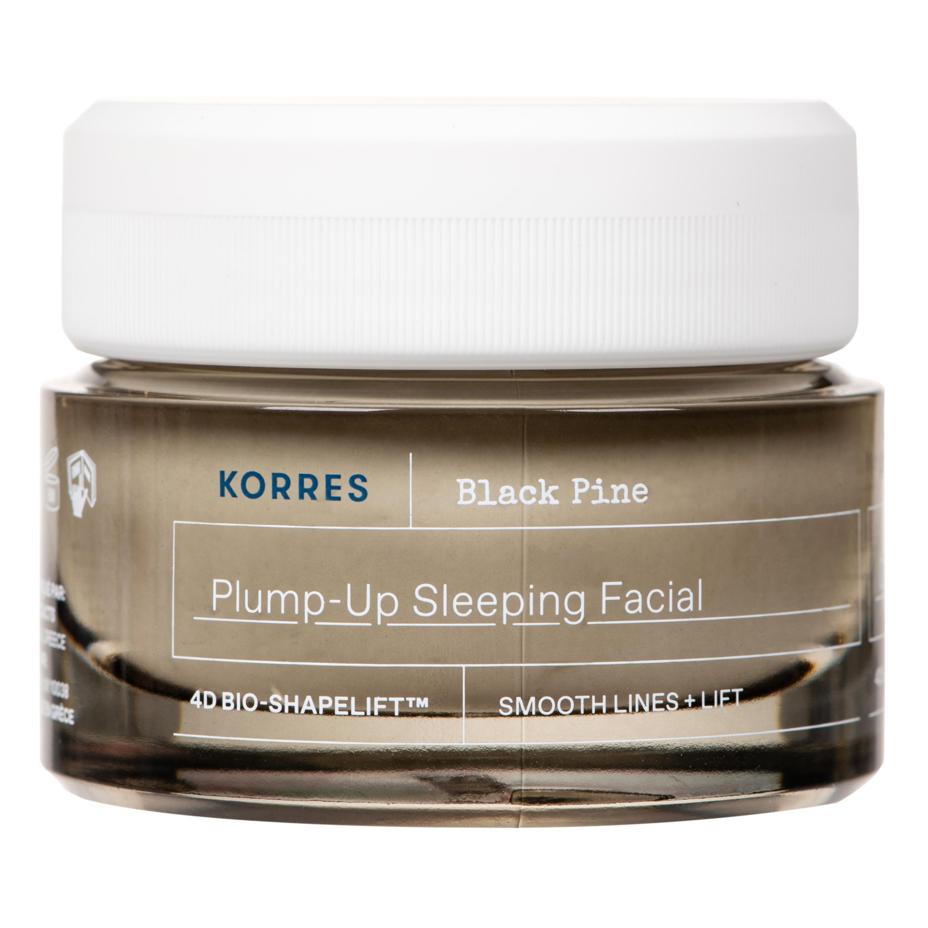 Korres Black Pine 4D Plump Up, Sleeping Facial Cream Κρέμα Νύχτας για Σύσφιγξη, Lifting με Μαύρη Πεύκη 40ml