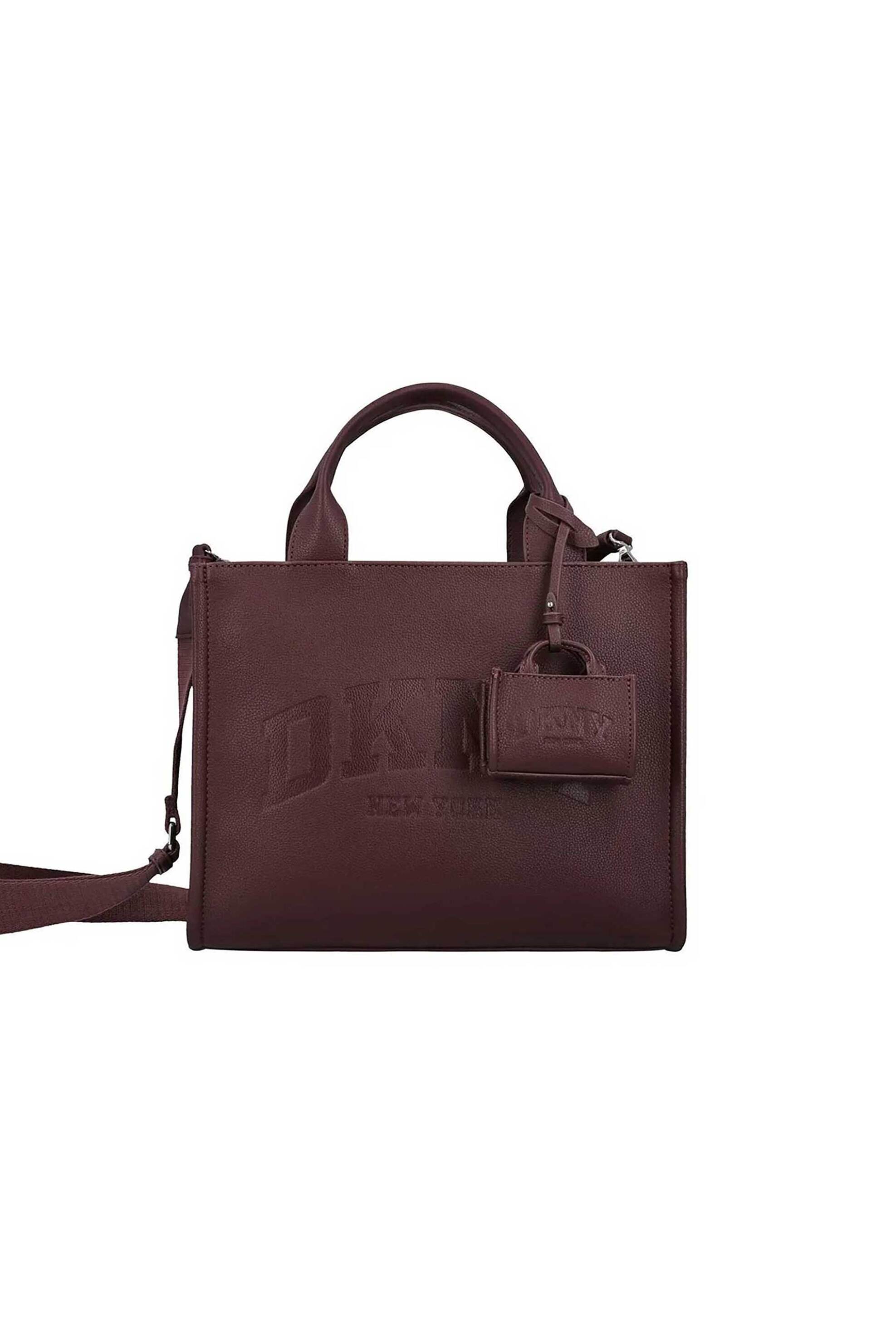 DKNY γυναικεία τσάντα χειρός με ανάγλυφο λογότυπο "Hadlee"