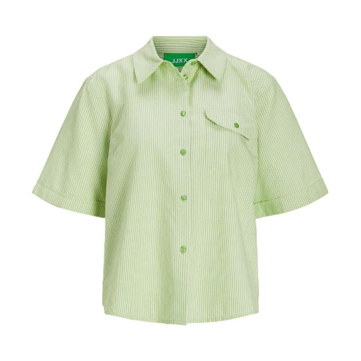 Πουκάμισο με κοντά μανίκια JJXX 12270258 parrotgreen