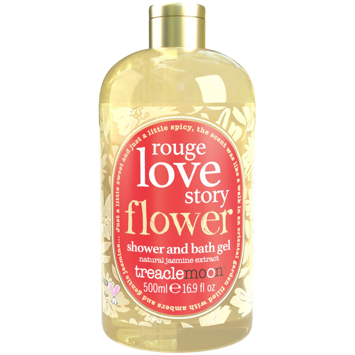 Treaclemoon Rough Love Story Flower Shower & Bath Gel Ενυδατικό Αφρόλουτρο Σώματος με Άρωμα Γιασεμί 500ml