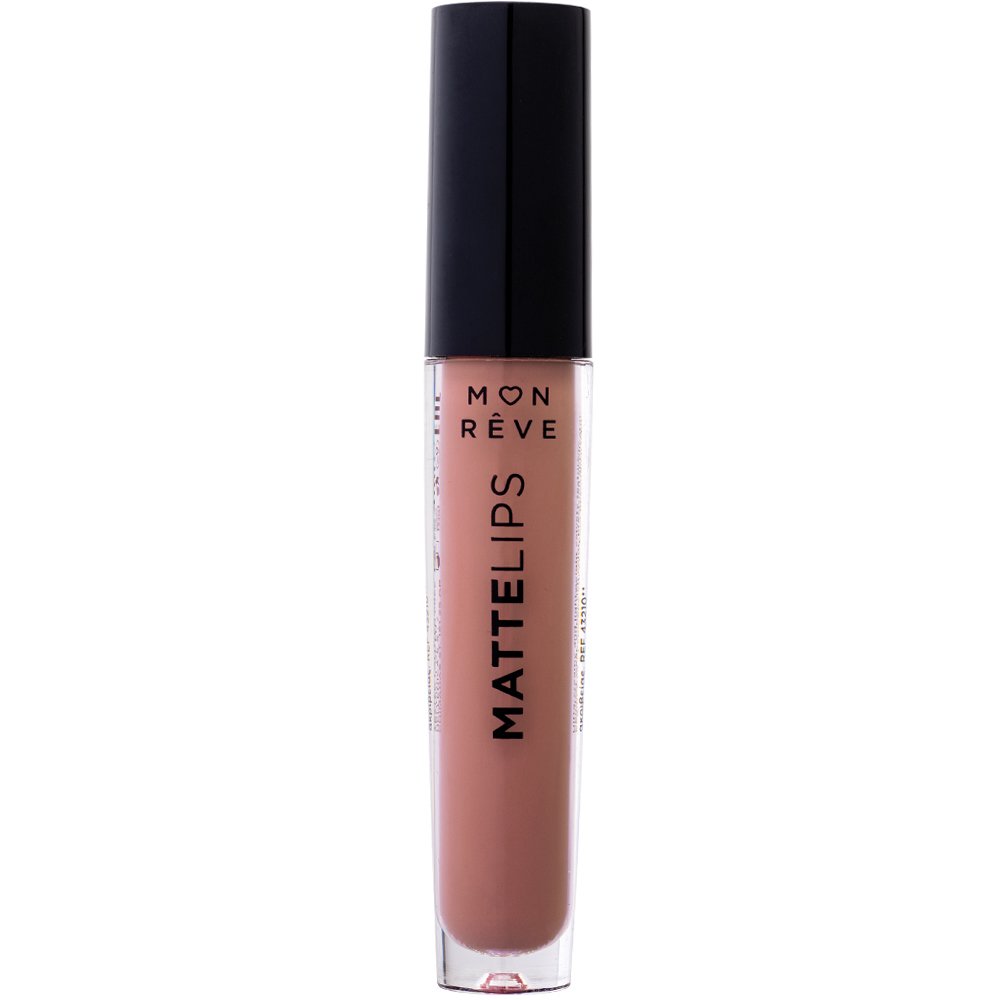 Mon Reve Matte Lips Liquid Lipstick Υγρό Ματ Κραγιόν με Πλούσιο Χρώμα Μεγάλης Διάρκειας 4ml - 06