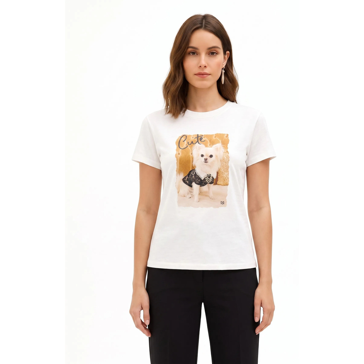 T-shirt με κοντά μανίκια Rinascimento CFC0131430003
