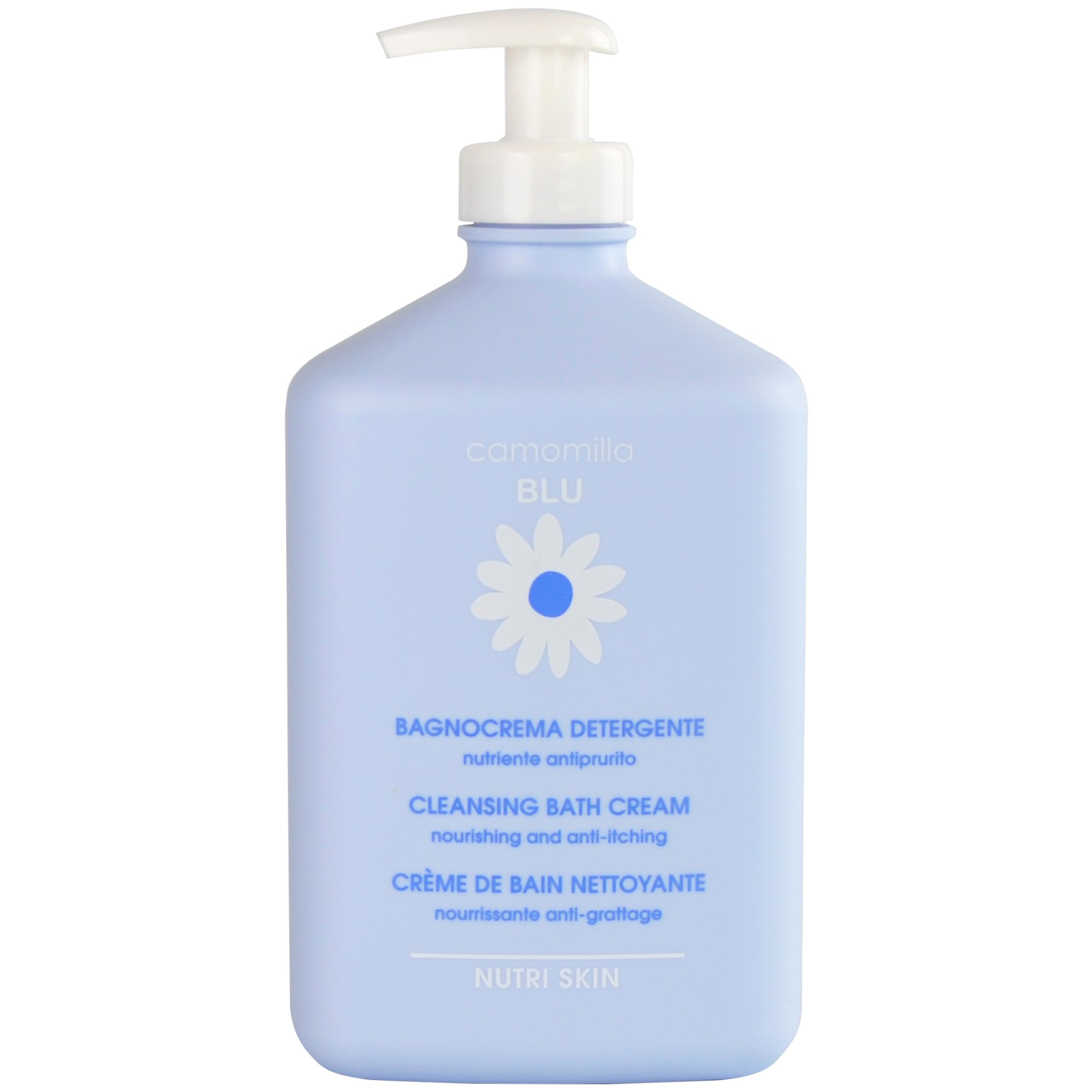 Camomilla Blu Nutri Skin Cream Cleansing Bath Απαλή Κρέμα Καθαρισμού για Ευαίσθητο & Ξηρό Δέρμα με Άρωμα με Αντλία Χαμομήλι 500ml