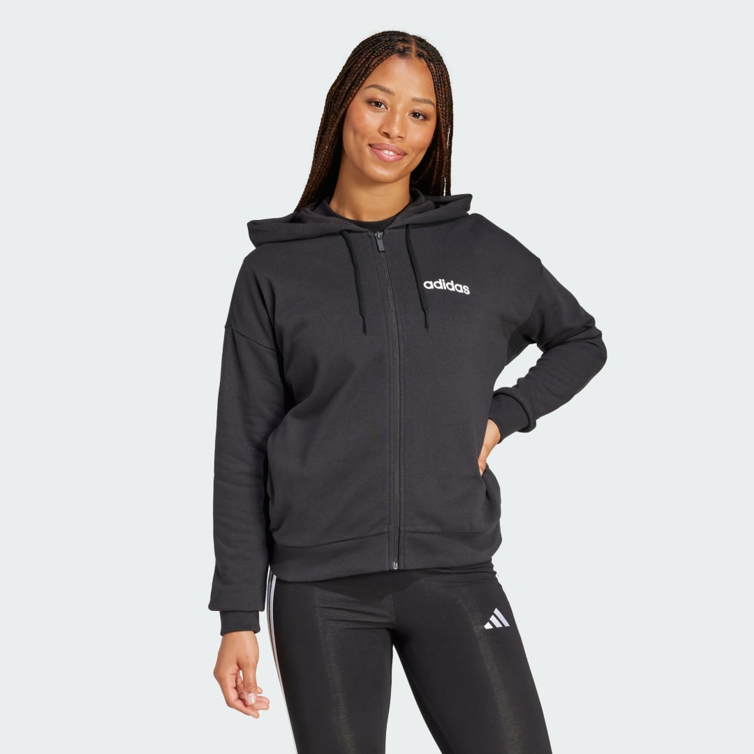 Essentials Linear Full-Zip French Terry Hoodie