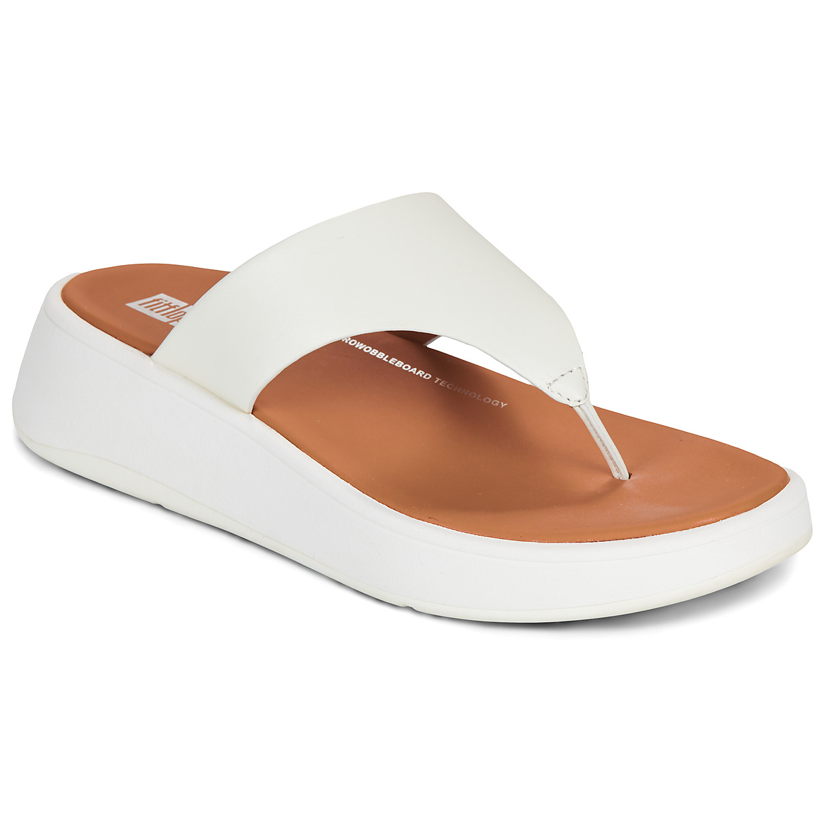 Σαγιονάρες FitFlop F-MODE LEATHER TOE-POST SANDALS