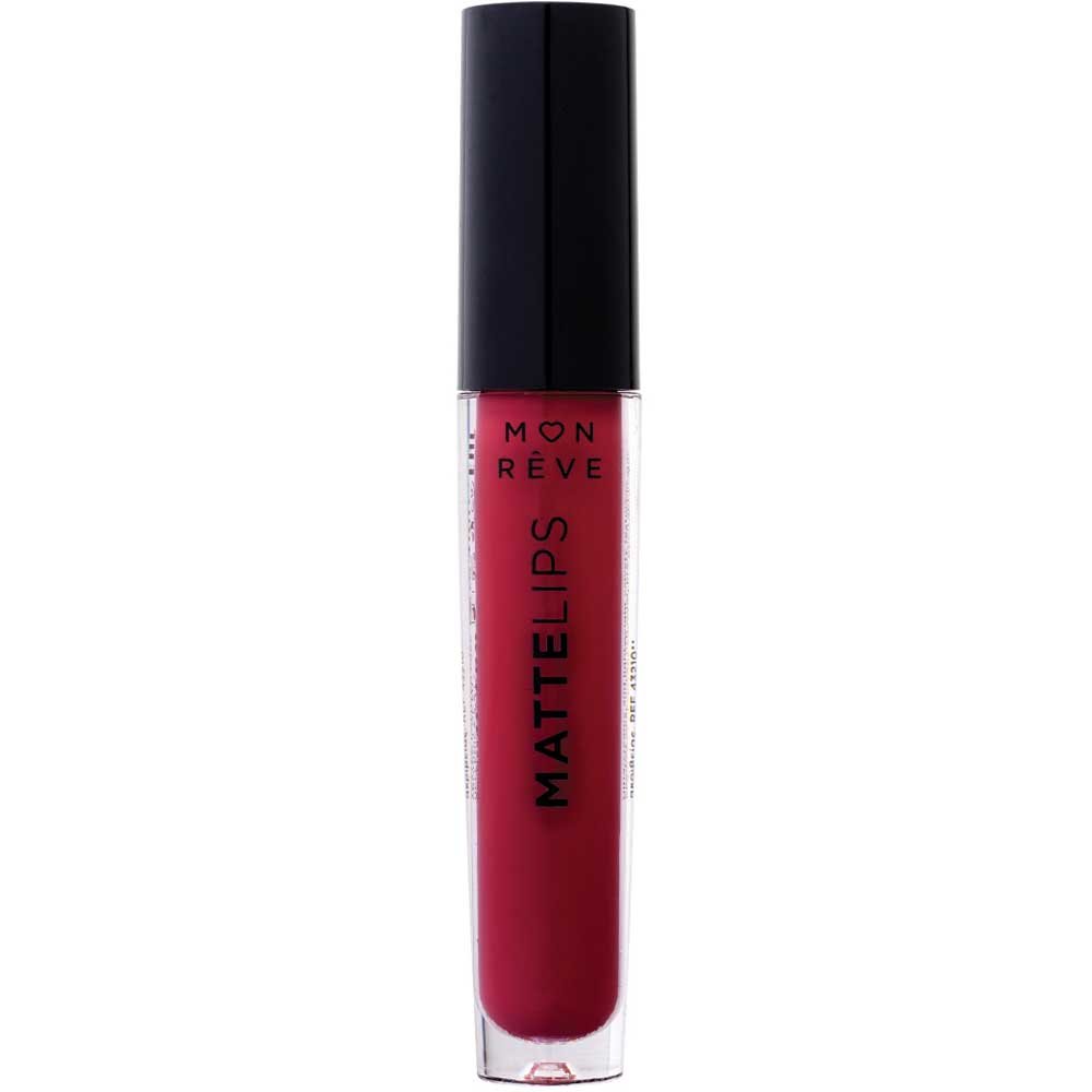 Mon Reve Matte Lips Liquid Lipstick Υγρό Ματ Κραγιόν με Πλούσιο Χρώμα Μεγάλης Διάρκειας 4ml - 08