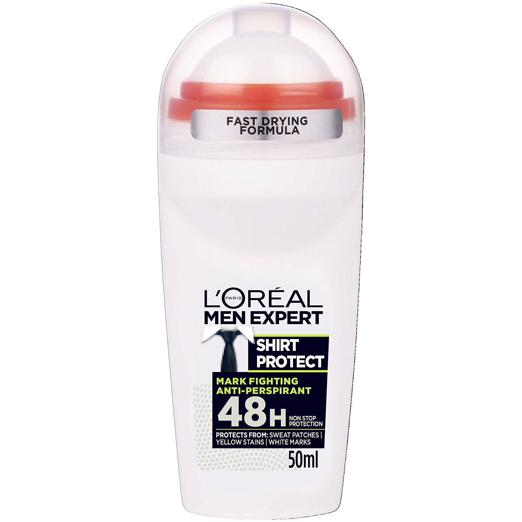 L'Oreal Paris Men Expert Shirt Protect Roll-On  Ανδρικό Αποσμητικό 48ωρης Προστασίας Ενάντια στα Λευκά & Κίτρινα Σημάδια 50ml
